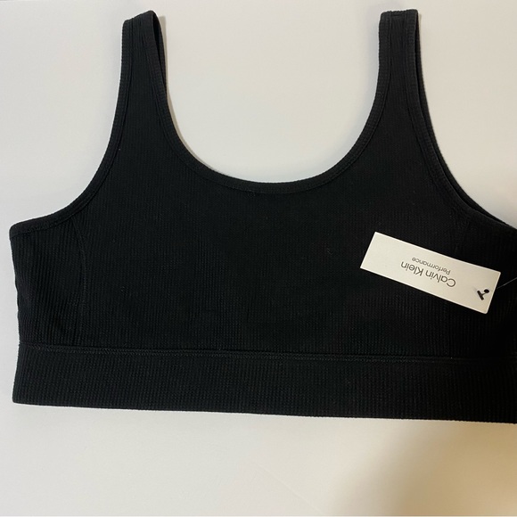 Calvin Klein Performance Women’s Stretch Black Sports Bra Size XL NWT - Picture 2 of 6
